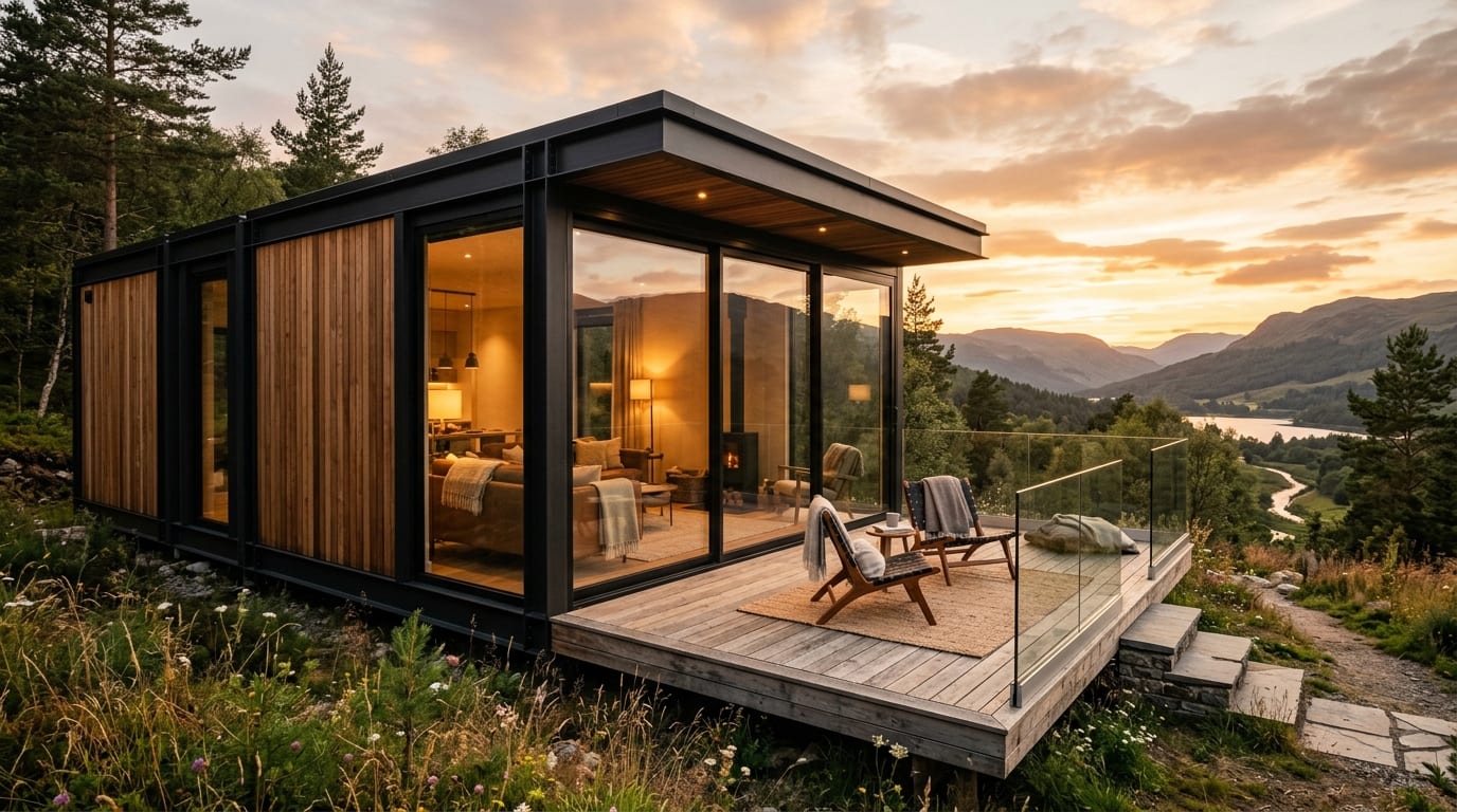 Vivienda terminada construida con las casas modulares inteligentes